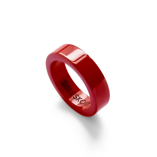 Керамическое кольцо dark red
